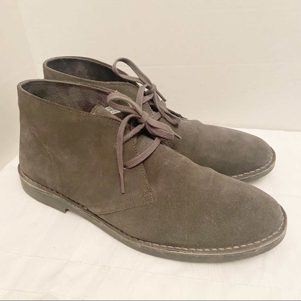 American Eagle Chukka Boots Gray Leather Suede Mens Classic Size  12